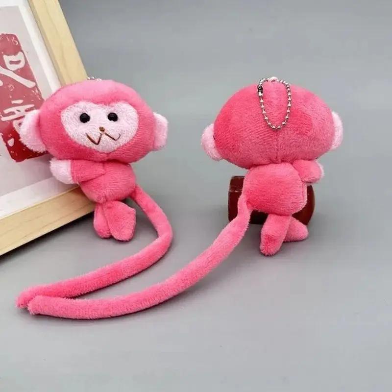 1-40PCS Cute Animal Little Monkey Plush Doll Toys Long Tailed Monkey Doll Pendant Keychain Backpack Hangings Decoration Gifts