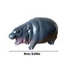 Hippo Figurines Resin Animal Small Statue Creative Funny Home Ornament Creative Desk Sculpture for Living Room Bookshelf Bedroom