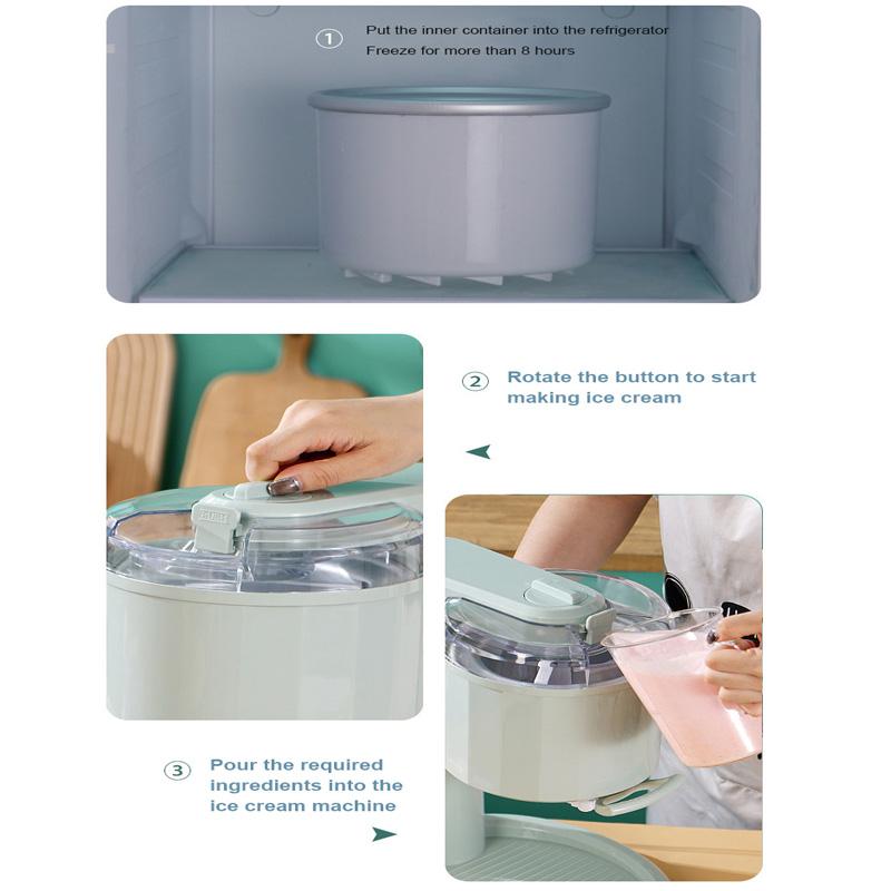 220 В бытовая мини-машина для приготовления мороженого своими руками полностью автоматическая машина для приготовления мороженого из фруктового молока для детей для семьи