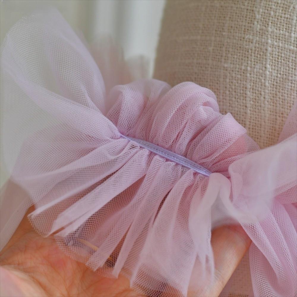 Elastic Bridal Gloves Solid Color Bridal Puff Sleeve Wedding Accessories Pleated Gloves Women