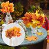 29cm Artificial Maple Leaves Branches Fake Fall Leaves Picks With Stems Plants Table Centerpiece Thanksgiving Artificial Flowers