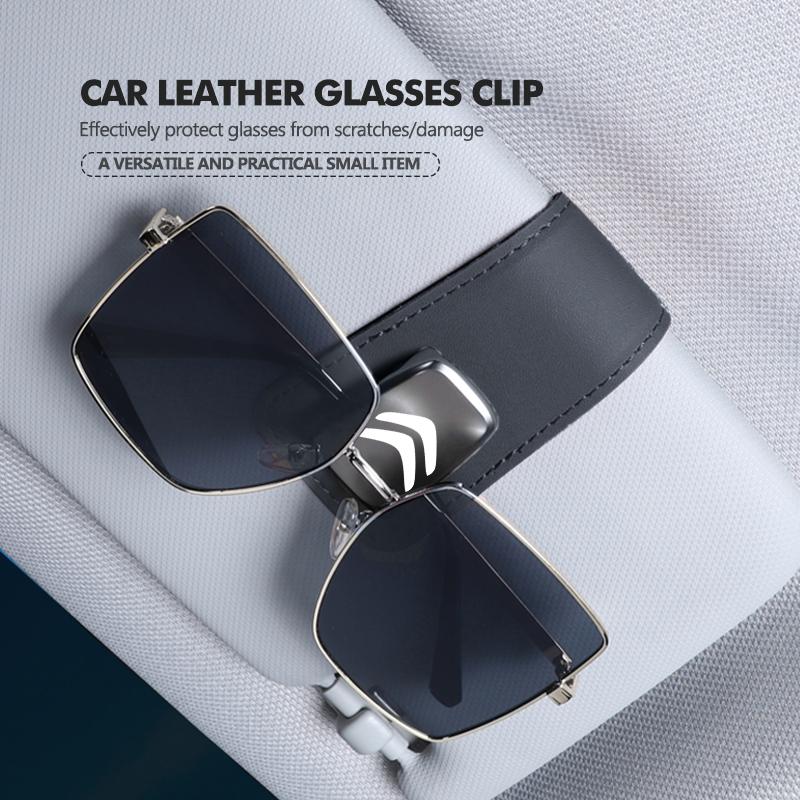 Magnetic Car Sunglasses Holder Eyeglass Hanger Ticket Card Clip For Citroen C5 C1 C2 C6 C4L DS3 DS4 DS5 C-Elysee Grand Berlingo WQ7