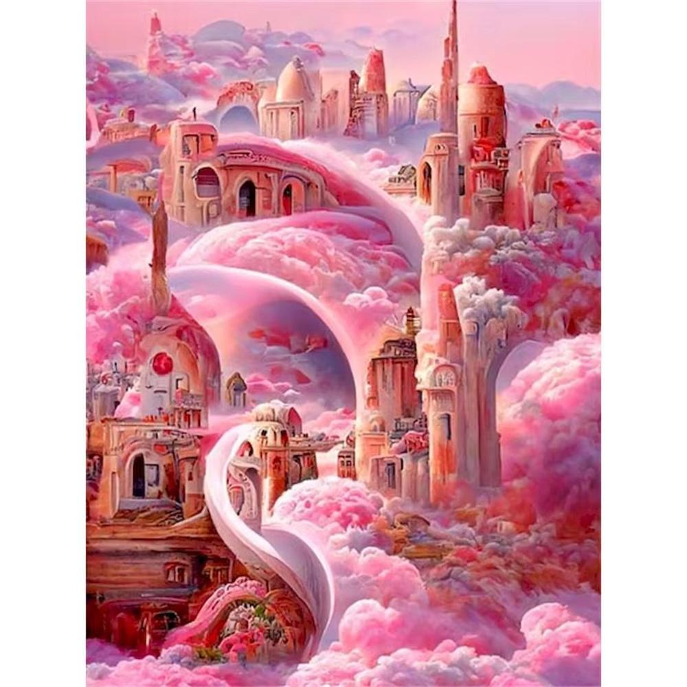 DIY Алмазная картина Экзотический цветок Набор для вышивки крестом Мозаичное искусство Алмазная картина Полный круг Алмазное украшение для дома