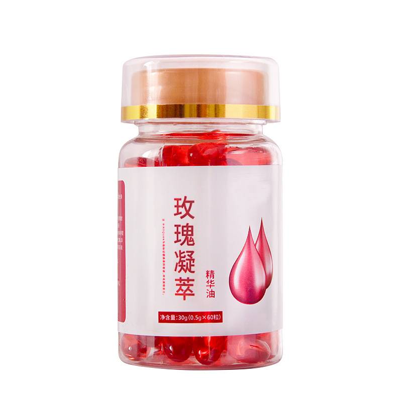 Rose Essence Capsule, Moisturizing Brightening Wrinkle Smoothing Firming Facial Serum