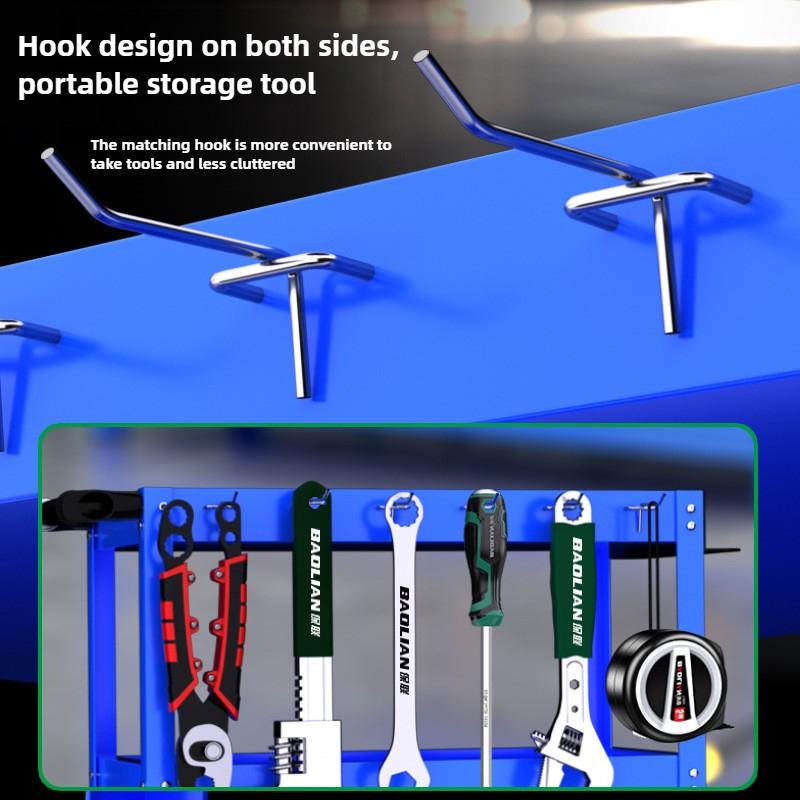 BaoLian Mechanical Workshop ToolsCart Тележка для инструментов с тормозными колесами Ящик для инструментов Шкаф-органайзер Держатель Стеллажи для гаражных верстаков