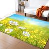Abstract Daisy Art Large Carpet Living Room Floor Mat Colorful Pattern