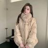 2024 зима новый воротник из лисьего меха пуховик женский средний и длинный белый утиный пуховик прилив