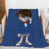 Digital Print Anime Blankets for Winter C-Conans Warm Knee Bed Fleece Camping Fluffy Soft Blankets King Size Microfiber Bedding