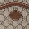 Gucci GG Retro Series Логотип Холст и Кожаная Сумка на Плечо Унисекс Сумка на Плечо Эбеновый Коричневый 675891-92THG-8563