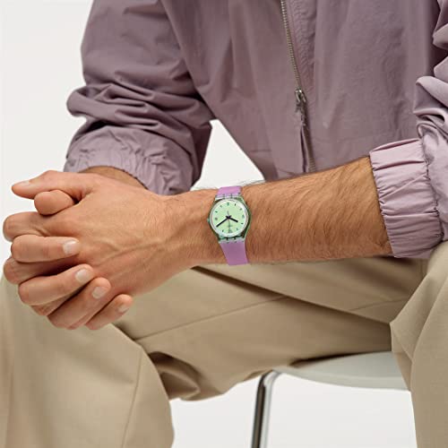 Swatch Mystic Sunrise Gent Watch, SO28G401, Purple