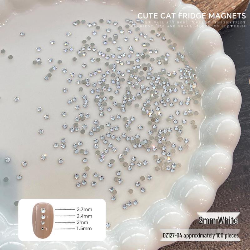 Мини-стразы высокого качества с плоским дном: Супер Вспышка 33-гранная K9 Украшения для Нейл-Арта