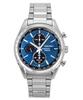 Chronograph Stainless Steel Blue Dial Solar SSC801P1 100M Men's Watch