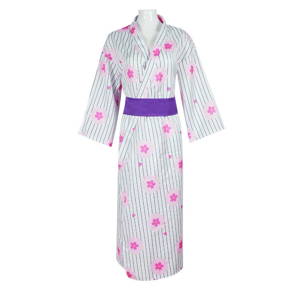 Kanroji Mitsuri Косплей Костюм Убийцы Демонов Халат Кимоно Аниме Kimetsu No Yaiba Хэллоуин Рождественская одежда