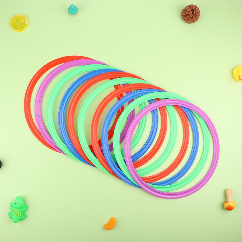 10Pcs Outdoor Funny Physical Training Sport Lattice Jump Rings Portable Football Soccer Speed Agility Training Rings