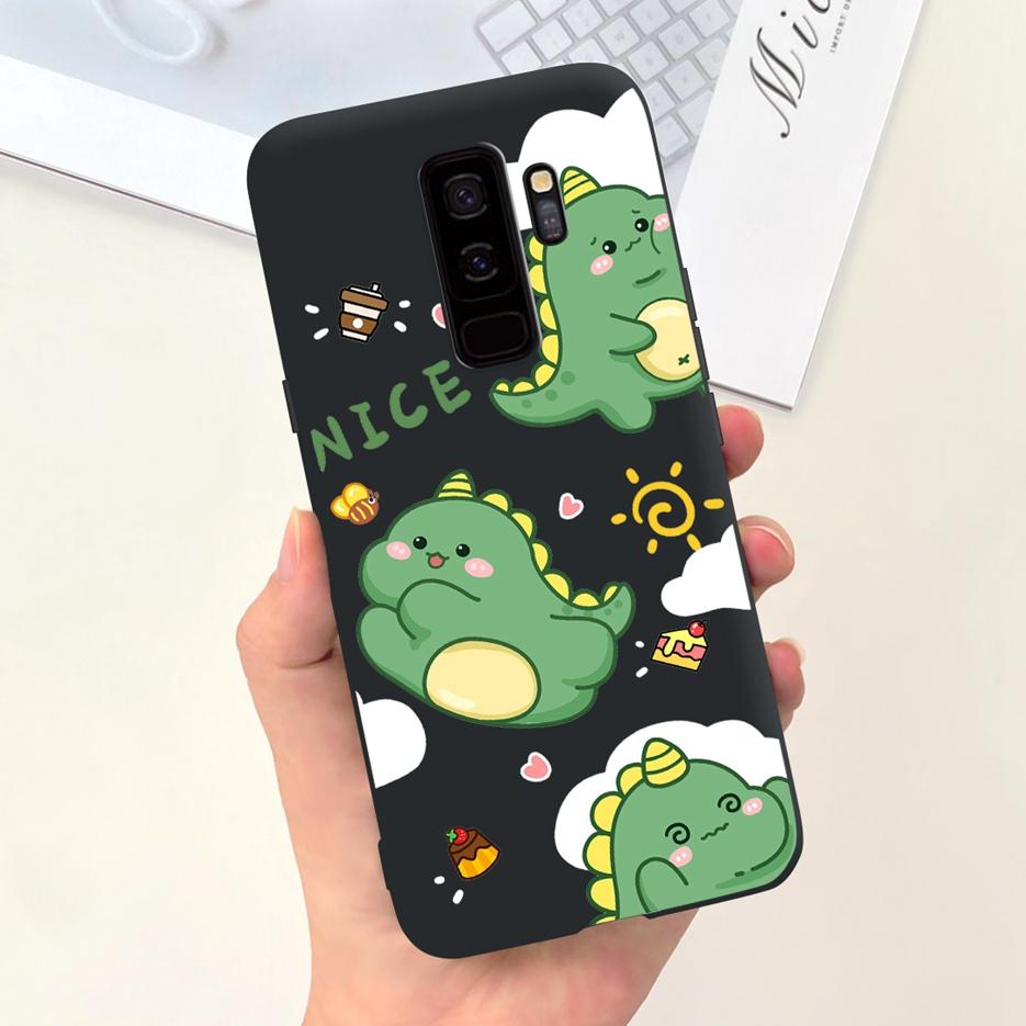 Чехол для Samsung Galaxy S9 Plus Милый мультяшный динозавр Мягкий силиконовый чехол для телефона Для Samsung S9 Plus S9+ GalaxyS9 Задняя крышка