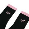 EPT LINE LOGO SOCKS (BLACK_PINK)