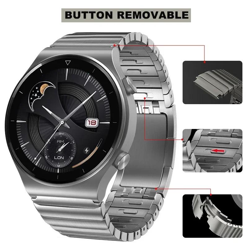 Металлический ремешок 22 мм для Huawei Watch 3 / GT2 Pro Honor GS pro Samsung Galaxy Watch 3 Браслет из нержавеющей стали для ремешка Amazfit GTR