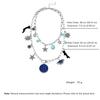 Vintage Bohemian Sun Star Ocean Enamel Multi Charms Layered Pendant Necklace Women Trendy Fashion Jewelry