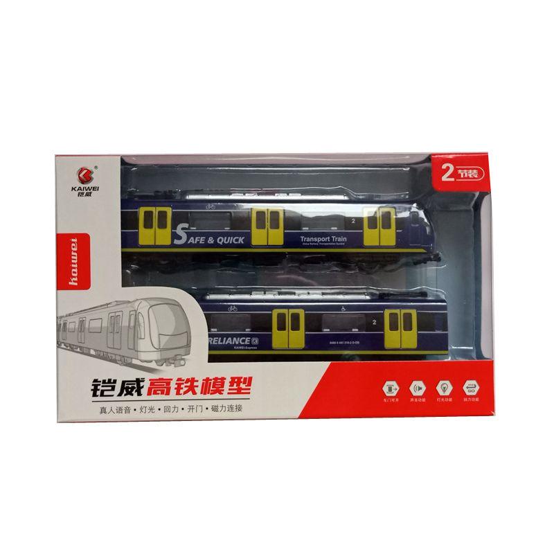 Alloy City Transit Train Model With Sound And Light For Collectors And Kids