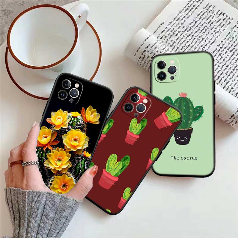UP49 Watercolour Cacti Phone Case for Samsung Galaxy S20 S21 S22 Ultra FE + Plus A21S A22 A24 A25 A26 A30 A30S A31