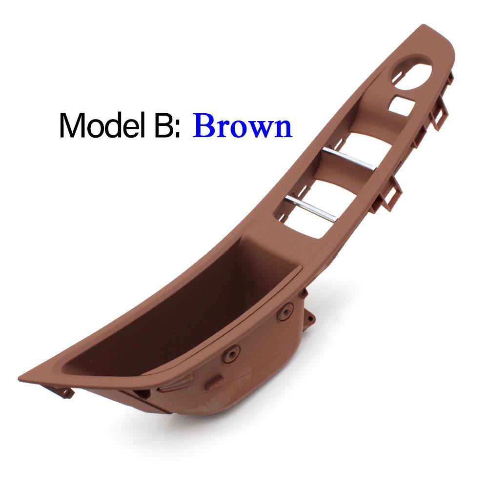 Автомобильная левая сторона водителя, бежевый, черный, внутренняя дверная ручка, замена крышки панели для BMW 5 серии F10 F11 F18 520 523 525 528