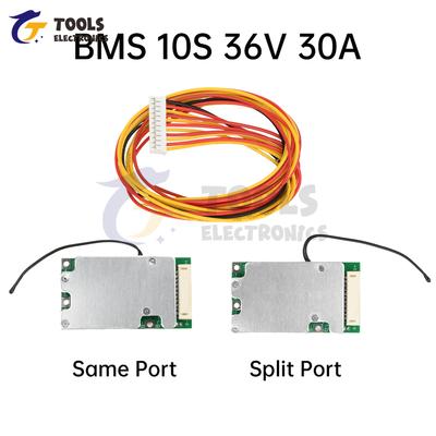 BMS 10S 36V 30A 18650 Плата защиты литиевой батареи Общий порт Раздельный порт с выравниванием Плата защиты с балансировкой батареи