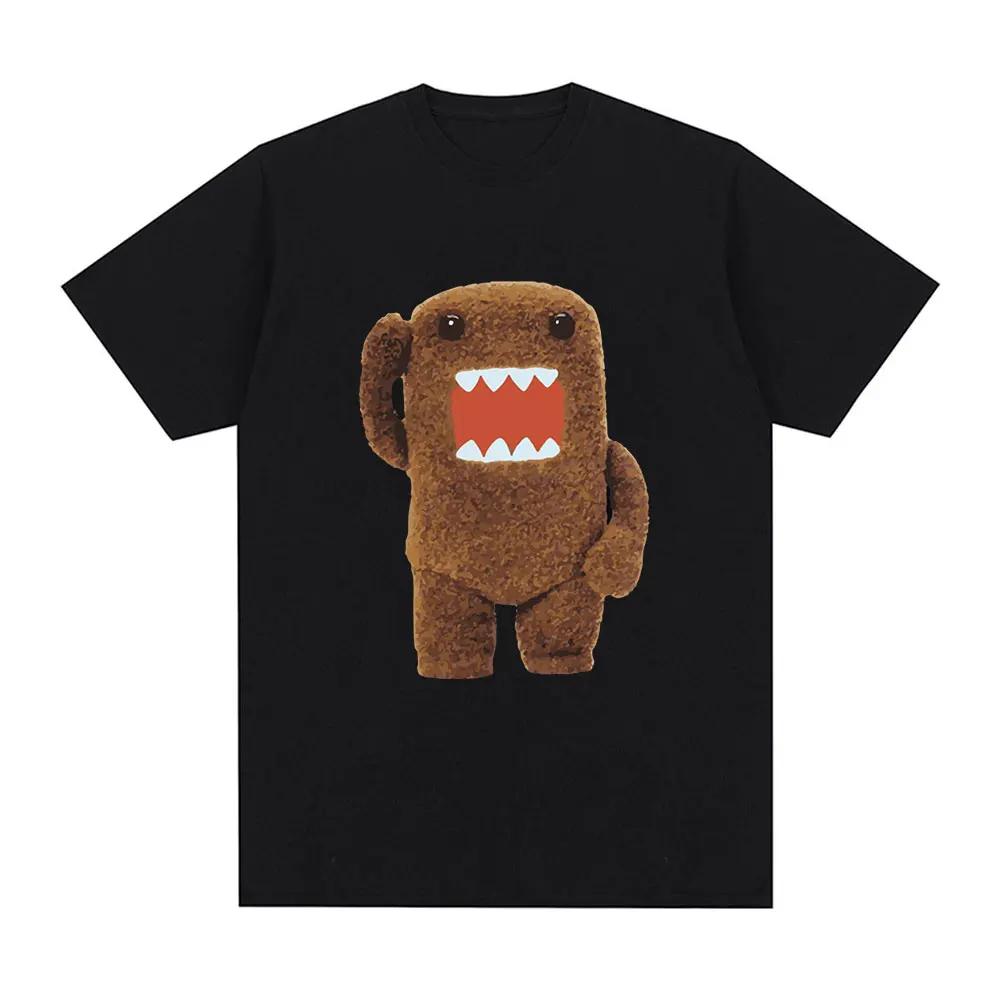 Милая и размытая футболка с коротким рукавом оверсайз Domo Kun Харадзюку женская повседневная футболка