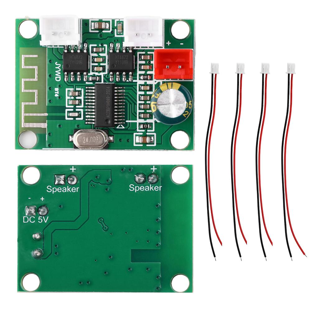 Плата усилителя мощности звука Bluetooth DC 3,3 В-5 В, 4 Ом, 3 Вт+3 Вт, двухканальный стерео Bluetooth-аудиомодуль для DIY Bluetooth-аудио