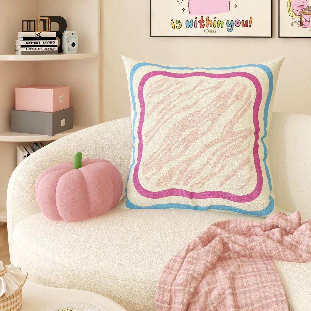 Cartoon Dopamine Pink Love Children'S Bedroom Pillow Living Room Sofa Plush Pillowcsae Cushion Removable And Washable