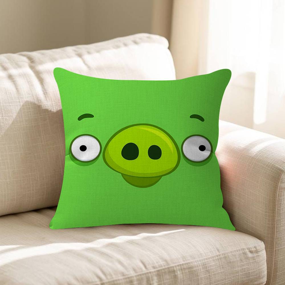 Cartoon Angry BBirds Personalized Pillow Cover Kids Bedroom Wild Party Decor Pillowcase Kid Birthday Shower Gift