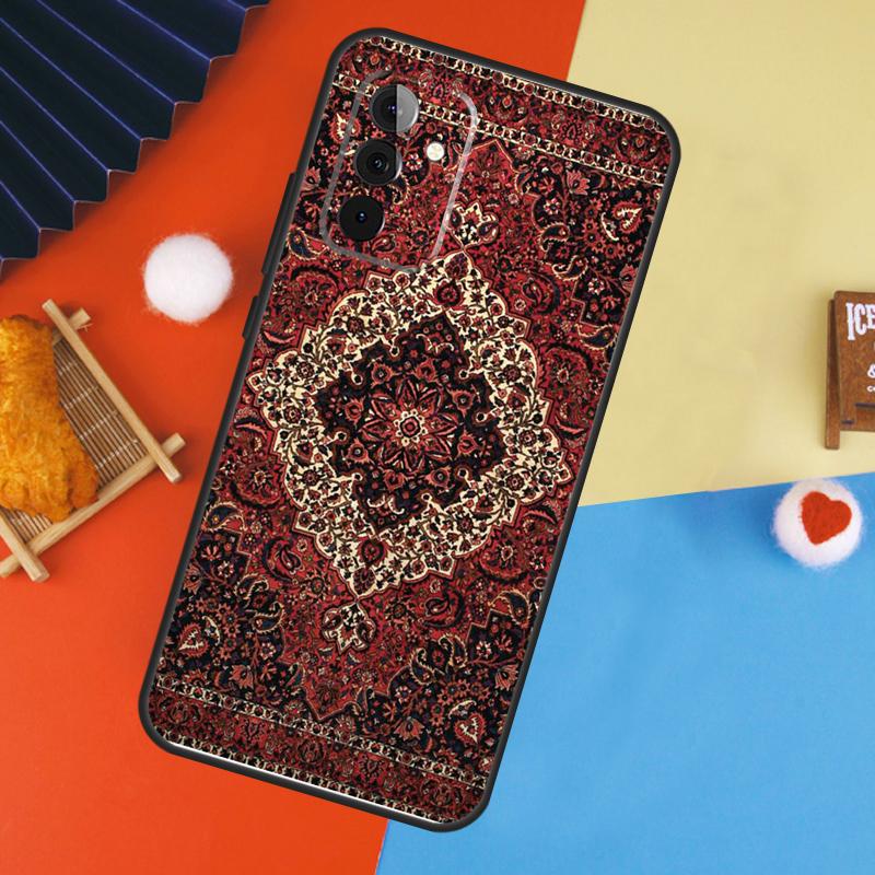 Персидский ковер Цветочный узор Чехол Для Samsung Galaxy A54 A34 A14 A55 A35 A33 A53 A13 A23 A17 A06 A16 A56 A36 A52 A32 A15