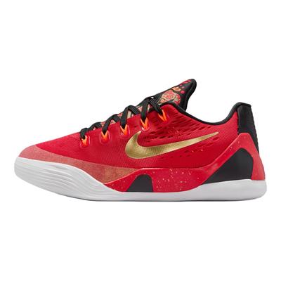 Детские кроссовки Kobe 9 EM GS Китай 2025 Красный Университетский-красный Металлик-золотой-черный IM9569-600