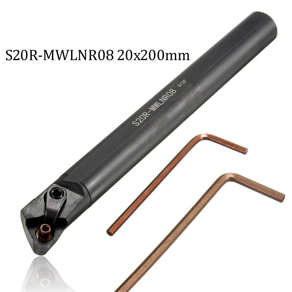 S20R-MWLNR08 (20x200мм) Токарный инструмент Держатель расточной оправки Подходит для WNMG0804 M