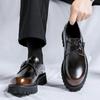 Модный Бренд Весна/Лето Новые Черные Мужские Обувь Удобная Люксовый Бренд Мужская Повседневная Обувь На Шнуровке Деловой Стиль Туфли Мужские