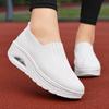 Women Walking Shoes Running Mesh Shoes Fashion Platform Slip-On Sneaker Air Cushion Gym Modern Dance Shoes 2024