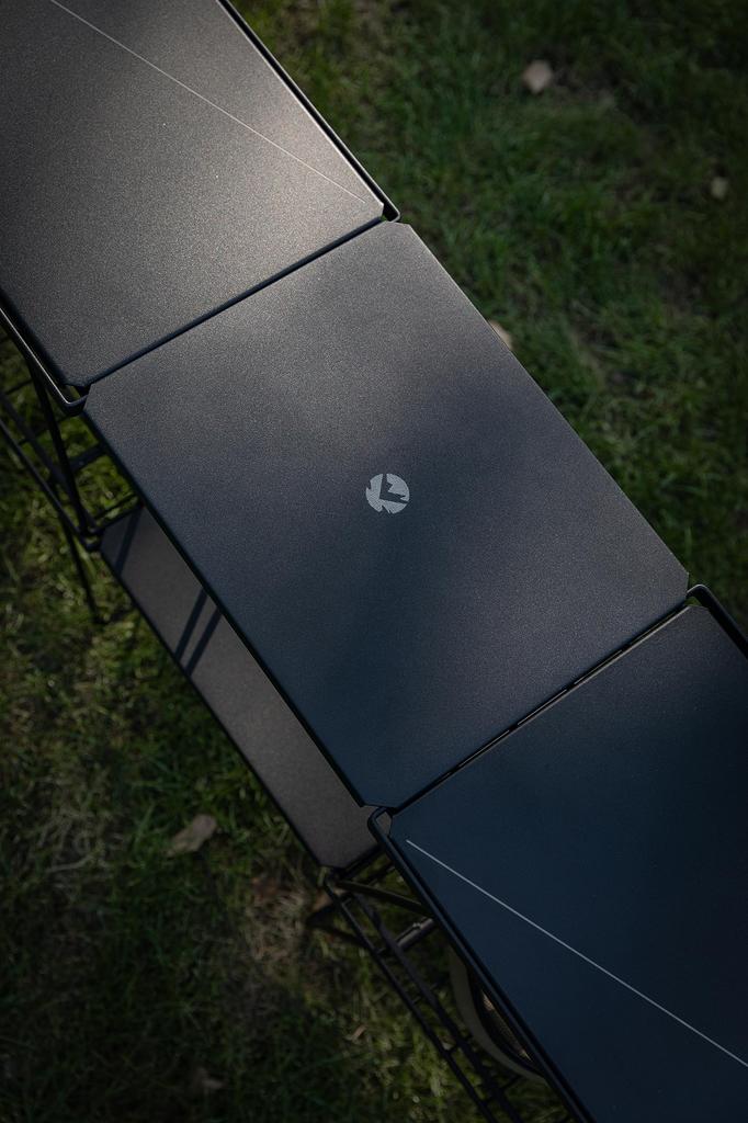 CAMPING MOON Minimal Rack, Connectable, Aluminum Top, Half Top, Black, Black Gear, T-229-9BK-1P