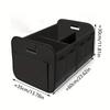 Large Capacity Foldable Car Storage Box Black Oxford Cloth