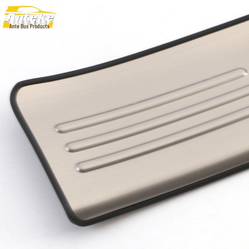 MKC Stainless Steel Bumper Sill Protector and Welcome Pedal Decorative Sticker