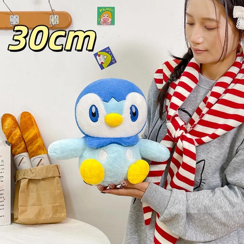 Giant Piplup Plush Toy Huggable Blue Penguin Stuffed Anime Doll Collectible Gift for Enthusiasts