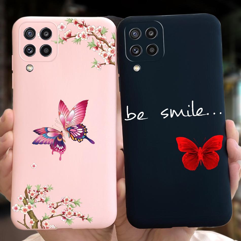 Для Samsung Galaxy M22 F22 Чехол Samsung M22 F22 4G SM-M225F E225F Модный Дизайн Луны Мягкий Силикон Защитная Крышка Чехлы для Телефона
