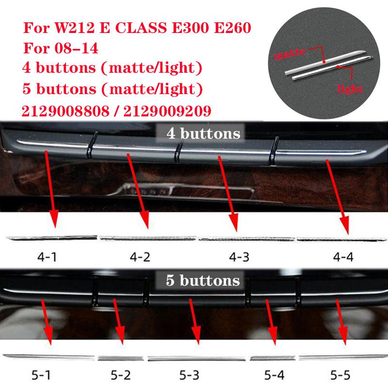Салон автомобиля, кнопки кондиционера, декоративная отделка для Mercedes Benz E Class W212 18-15, авто аксессуары, светильник