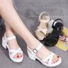 New Women 'S Summer Sandals Comfortable High Heels Open Toe Non -Slip Soft Bottom Casual Shoes Slip On Women 'S Sandals