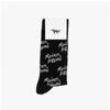 Maison Kitsune Nm06440kt0014 P199 Handwriting Logo All Over Socks