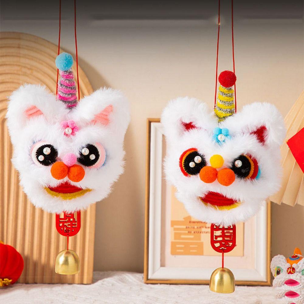 Iron Wire Strip Stick Handmade Plush New Year Craft Lunar Snake Year Ornament  Festival Decor