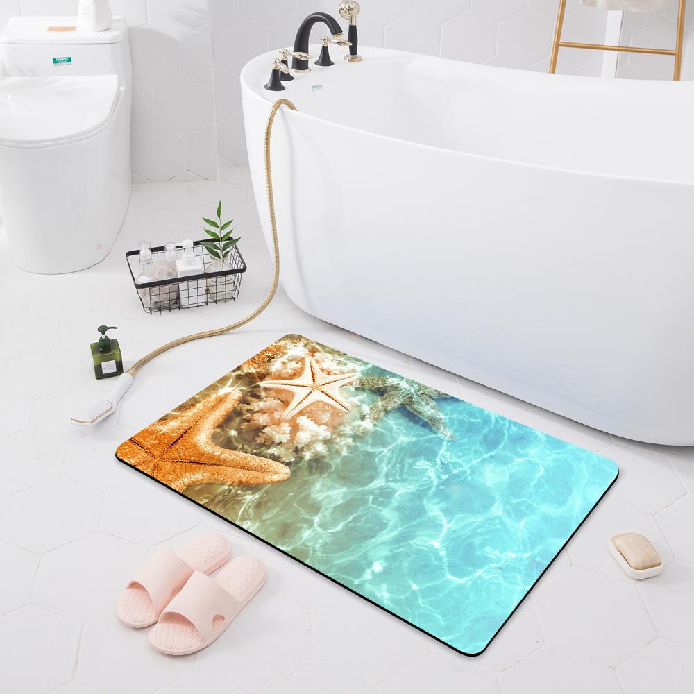 Впитывающий нескользящий коврик для ванной комнаты, дверной коврик, туалетный пол, душевая комната, коврик для ванны, кухонный коврик