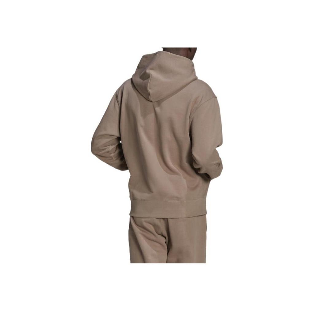 Adidas Толстовка с капюшоном Originals Trefoil Solid Color Hoodie Sweatshirt Men Tops Brown HN6932