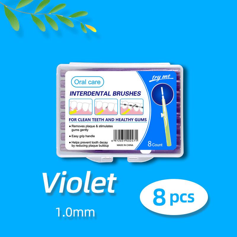 Выдвижная межзубная щетка пуш-пул для очистки промежутков