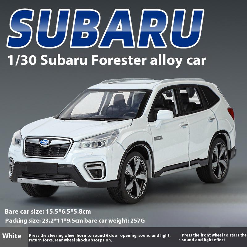 EHI1 1:30 Subaru Forester Внедорожник Литой Сплав Внедорожная Модель Компьютерный Настольный Орнамент Подарок Детям День Рождения Для Мальчиков Коллекция