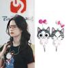 Милые проводные вставные наушники с кабелем Chi Sweet Home Cat для устройств iOS