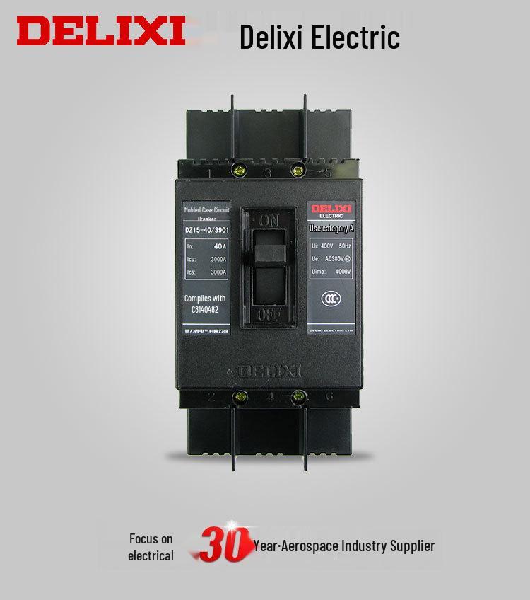 Delixi DZ15-40/3901 40A Plastic Case Mini Circuit Breaker